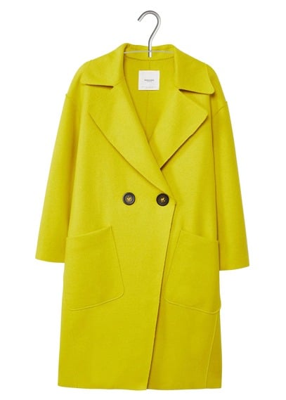 abrigo amarillo Mango Soraya