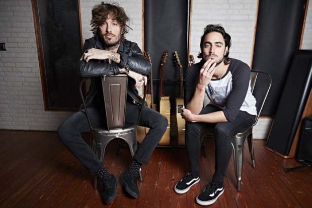 Los cantantes Adri&aacute;n Roma y Juan Fern&aacute;ndez del grupo Marlon