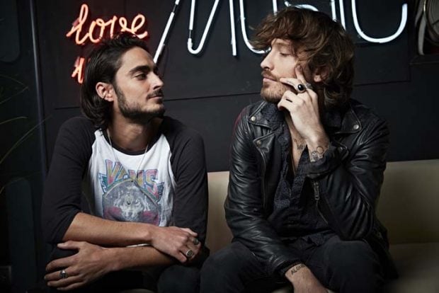 Los cantantes Adri&aacute;n Roma y Juan Fern&aacute;ndez del grupo Marlon