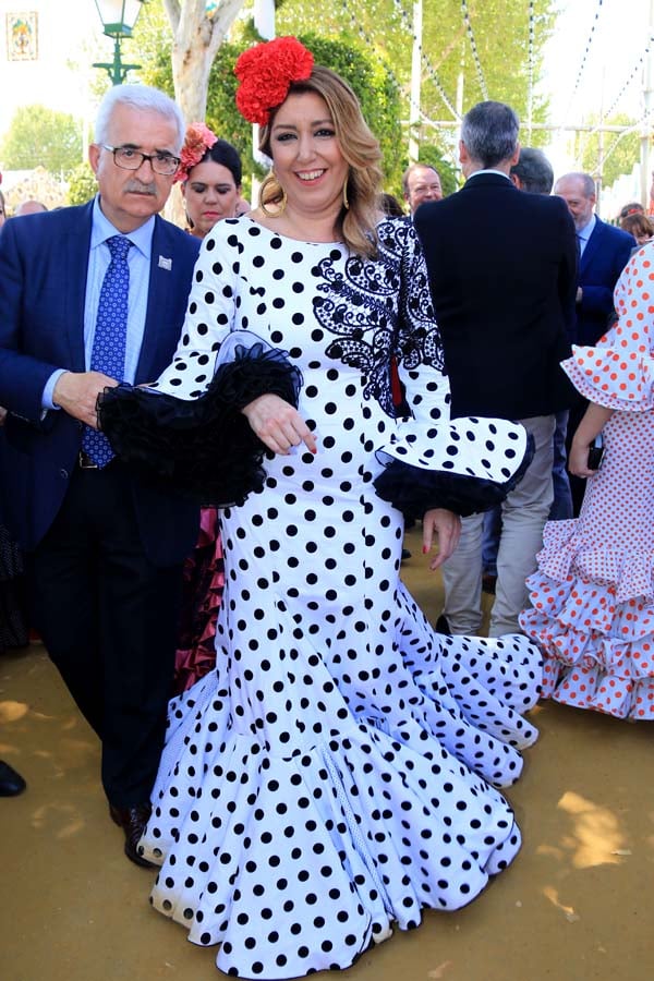 Susana D&iacute;az en la Feria de Abril 2018