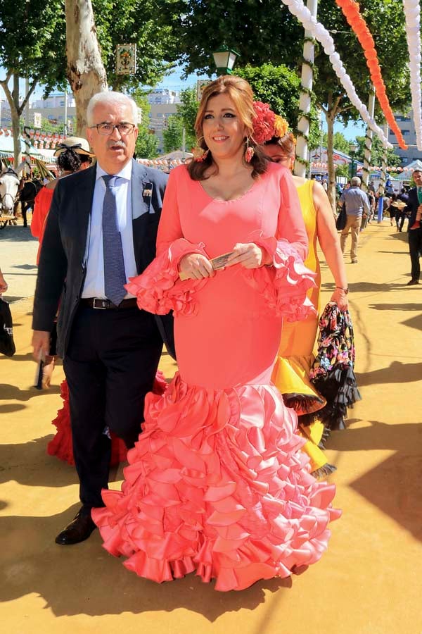 Susana D&iacute;az en la Feria de Abril 2018
