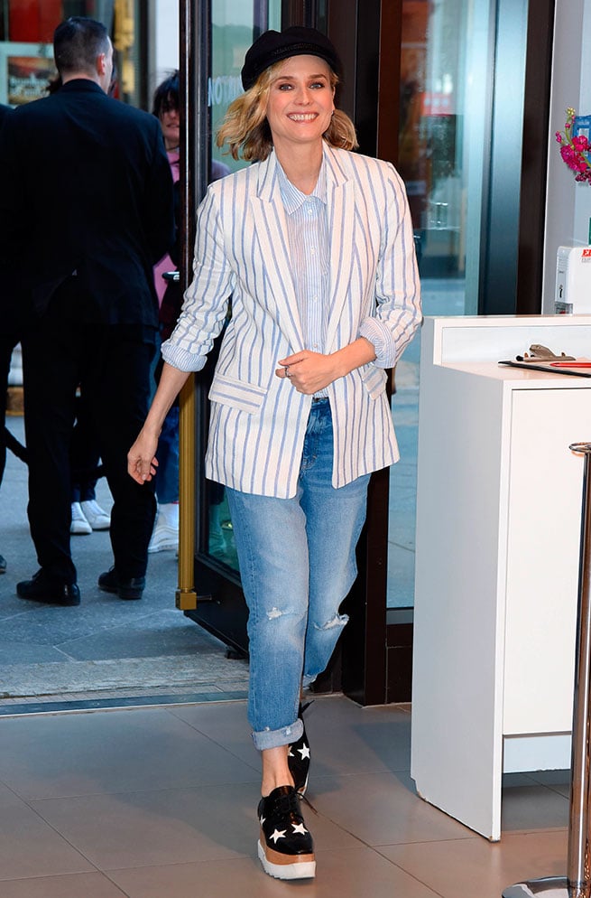 diane kruger blazer rayas