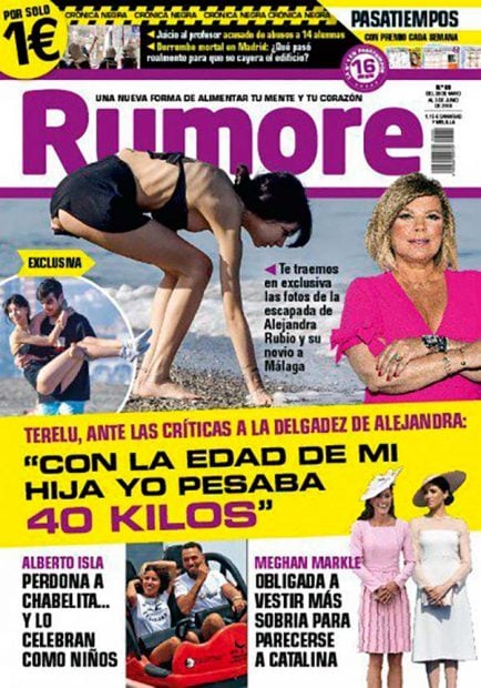 Hija Terelu Campos delgada