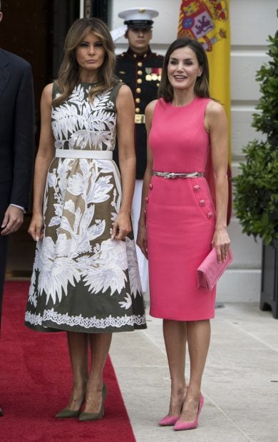 La reina Letizia y Melania Trump