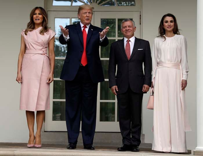 Encuentro entre Melania Trump y Rania de Jordania