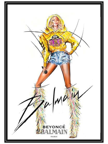 Beychella Balmain Beyoncé