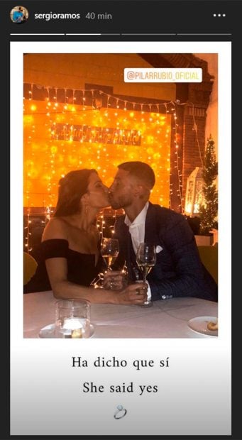 Sergio Ramos y Pilar Rubio