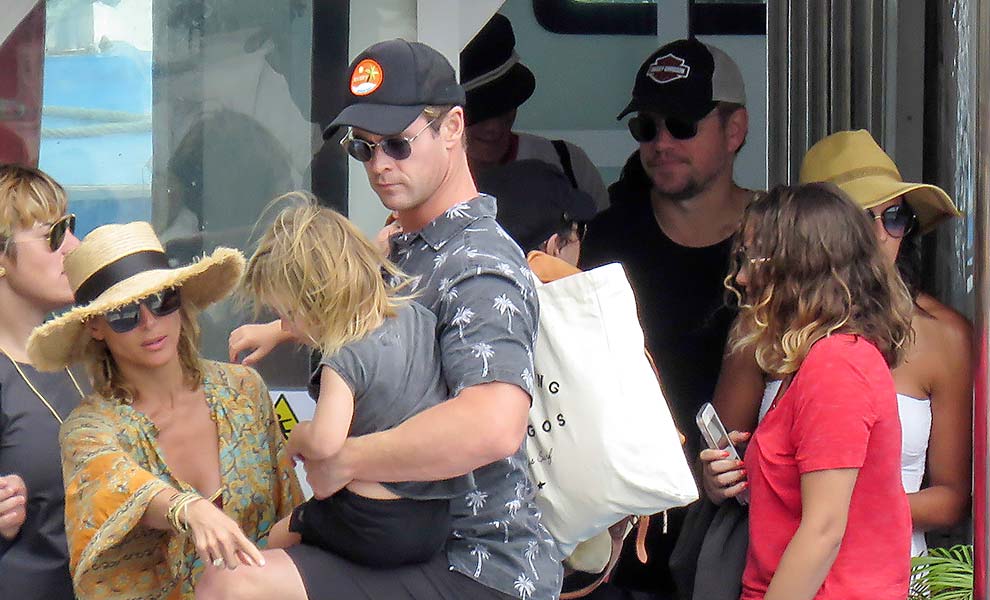 GALERÍA: Así disfrutan Elsa Pataky, Chris Hemsworth y Matt Damon con sus familias de San Sebastián / Gtres