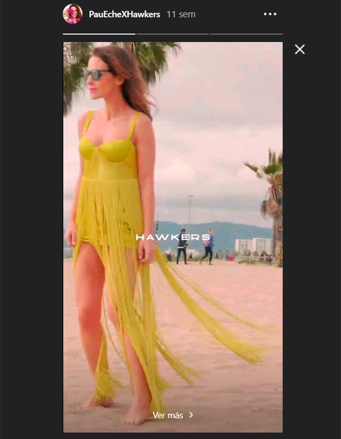 Paula Echevarría con el diseño de flecos