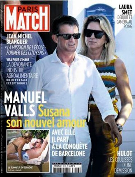Manuel Valls, Susana Gallardo, Paris Match