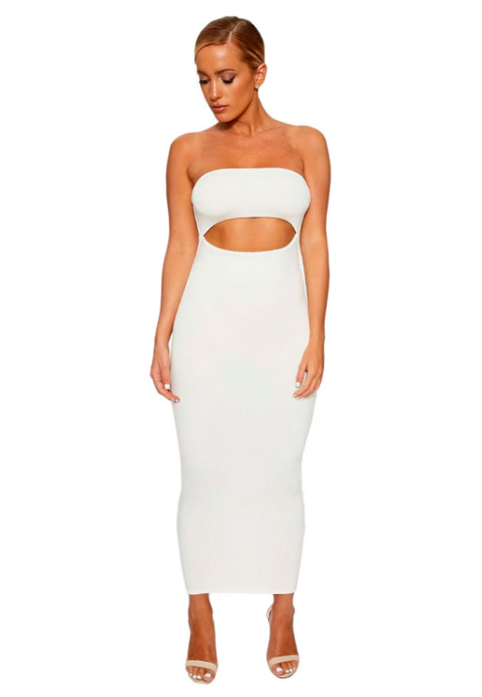 Naked Wardrobe Lady Gaga vestido blanco