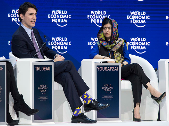trudeau calcetines patitos