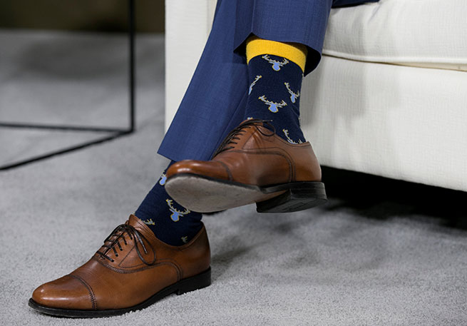 trudeau calcetines renos