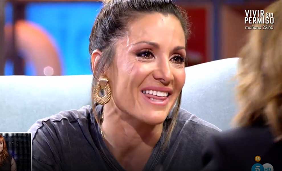 Nagore Robles, muy emocionada, en ‘Viva la Vida’ / Telecinco.