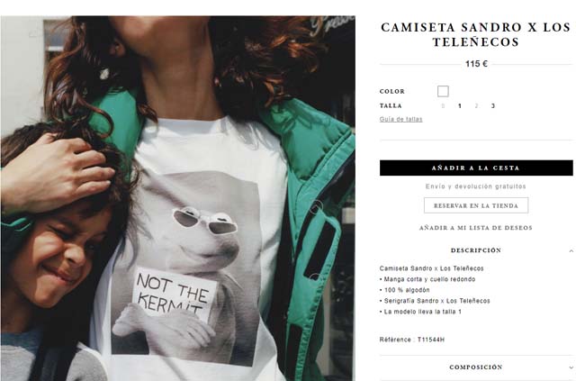 Camiseta Sandro Paris Rana Gustavo