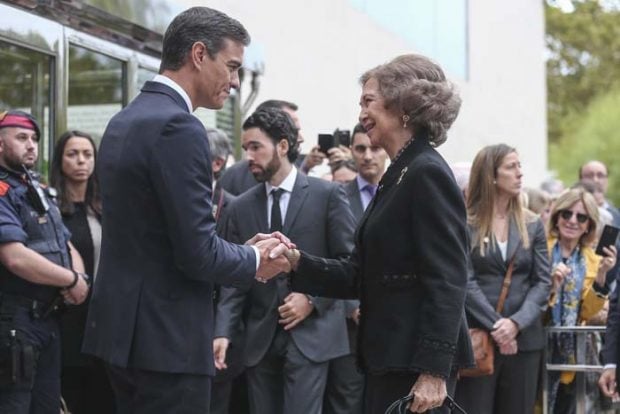 Reina Sofia y el Presidente Pedro S&aacute;nchez