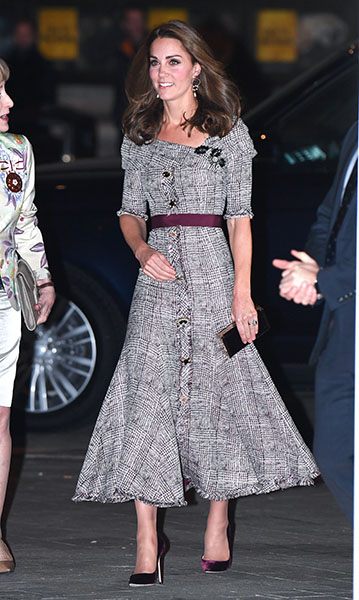 Kate Middleton a su llegada al museo Victoria&Albert 