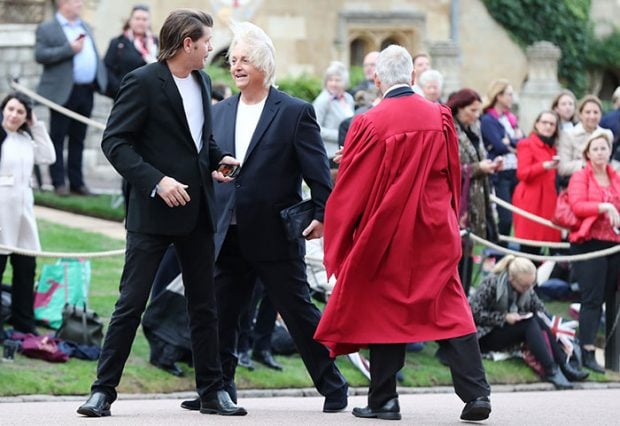 David Emanuel en la boda de eugenia de york