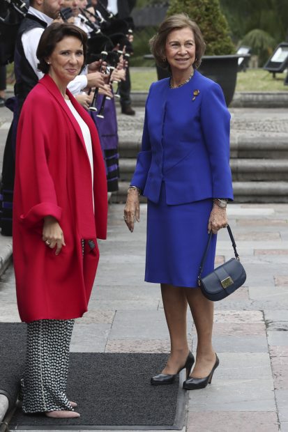 La reina do&ntilde;a Sof&iacute;a a su llegada a Oviedo / Gtres