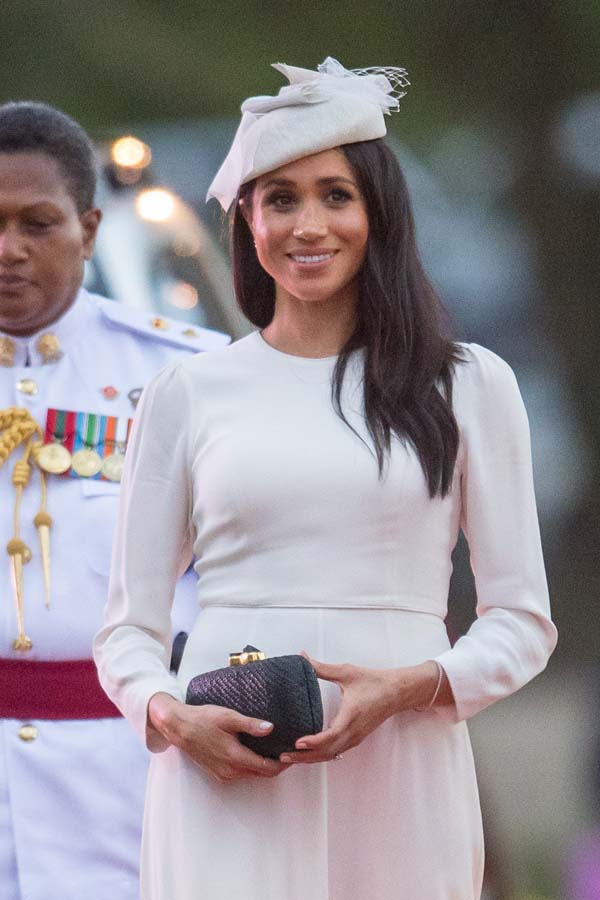 Meghan Markle con bolso artesanal / Gtres