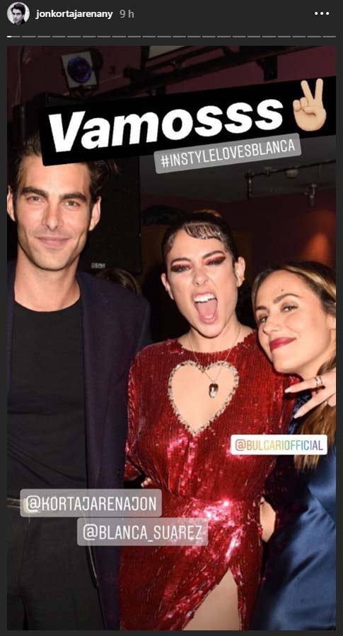 Blanca Su&aacute;rez junto a Jon Kortajarena / Instagram