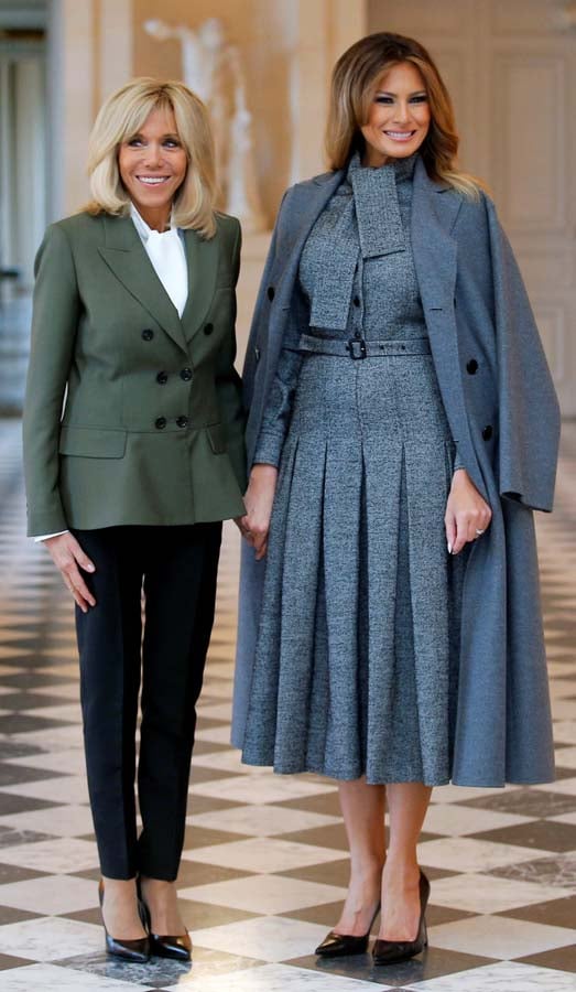 Brigitte Macron y Melania Trump