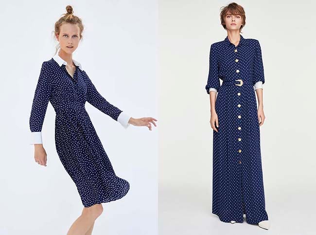 El modelo de Zara a la izquierda y el de Uterq&uuml;e a la derecha / Zara y Uterq&uuml;e