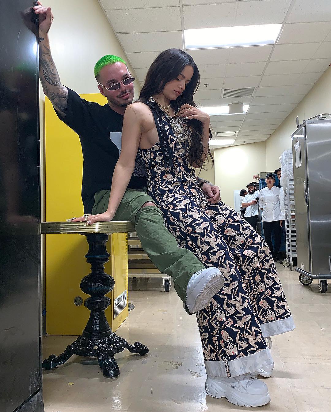 Rosal&iacute;a con J Balvin en Las Vegas / Instagram
