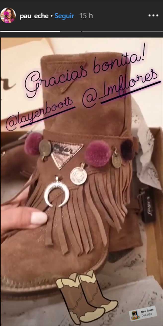 paula echevarr&iacute;a botas instagram
