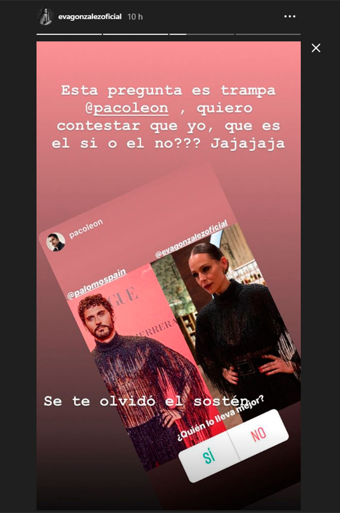 Eva Gonz&aacute;lez contraatac&oacute; dejando claro que ella era la ganadora
