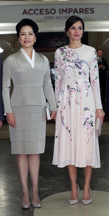 Letizia y Peng Liyuan 