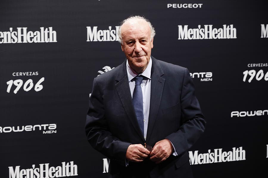 Vicente del Bosque durante los premios Men's Health