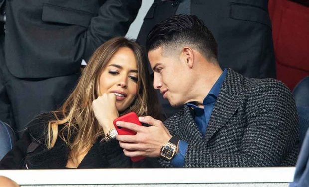 James Rodríguez y Shannon de Lima