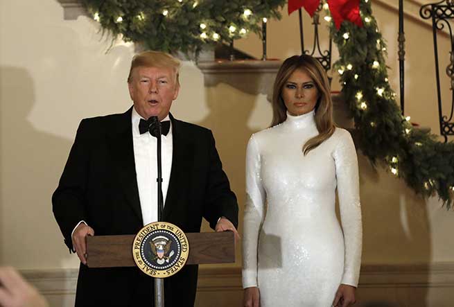 melania trump donald navidad