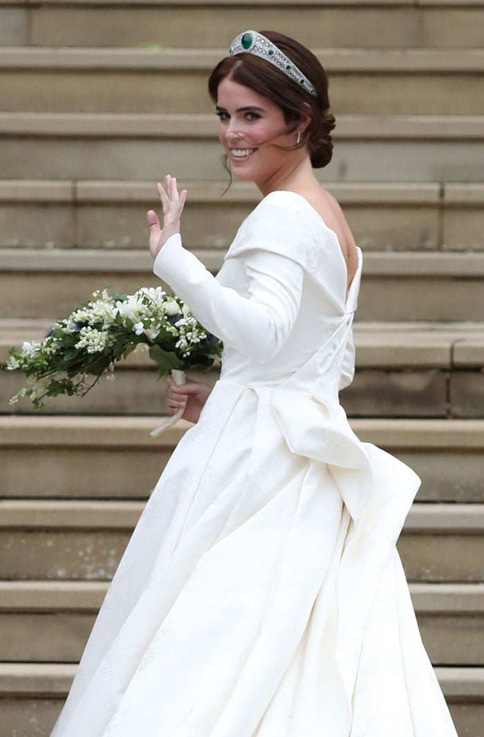 La princesa Eugenia de York el d&iacute;a de su boda