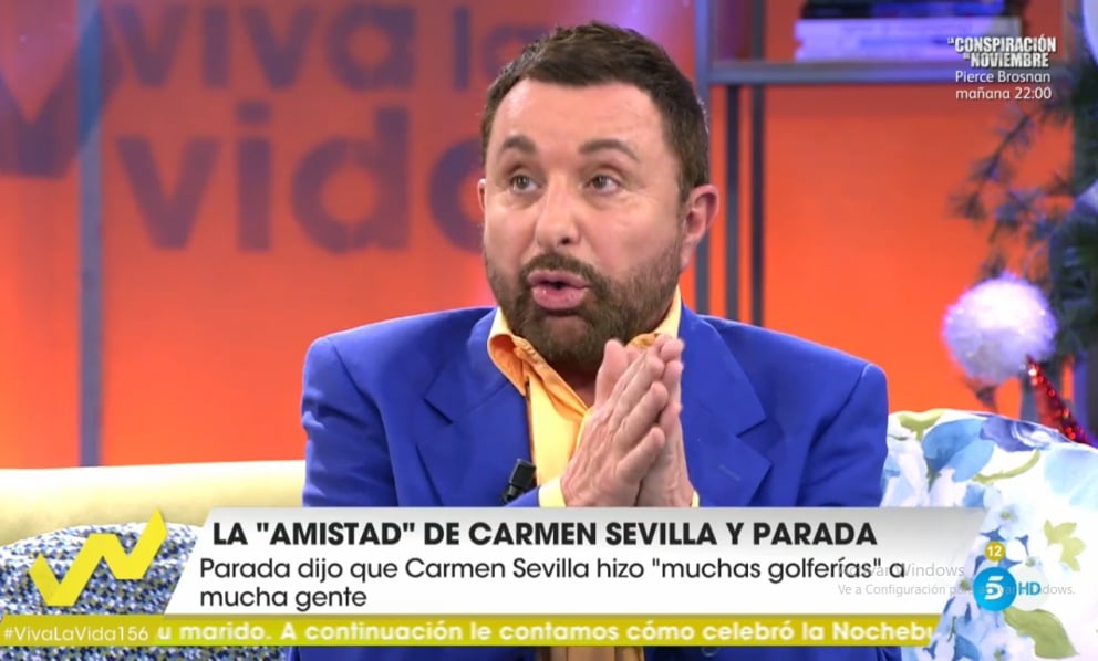 José Manuel Parada, en ‘Viva la Vida’ / Telecinco.