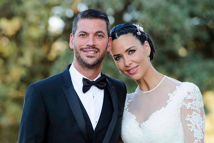 René Ramos y Vania Millán el día de su boda en julio de 2014