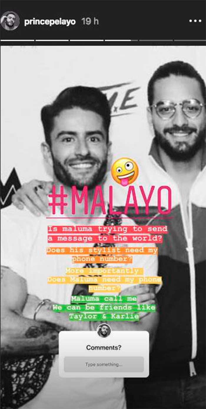 Maluma copia a Pelayo D&iacute;az 