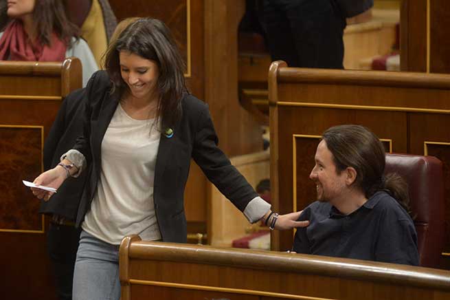 Pablo Iglesias Irene Montero