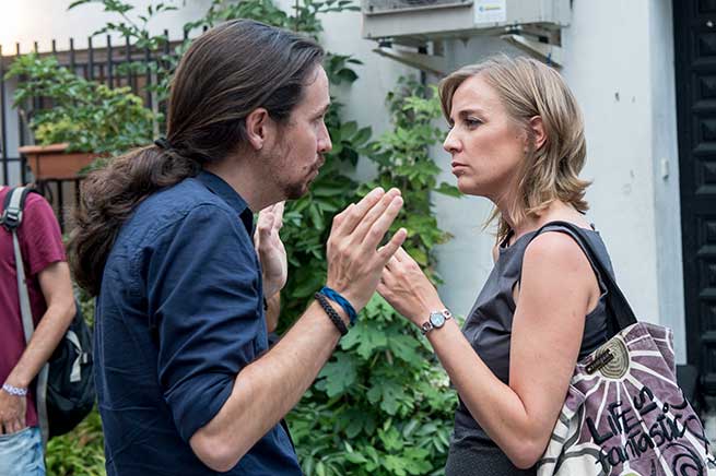 Pablo Iglesias y Tania S&aacute;nchez 