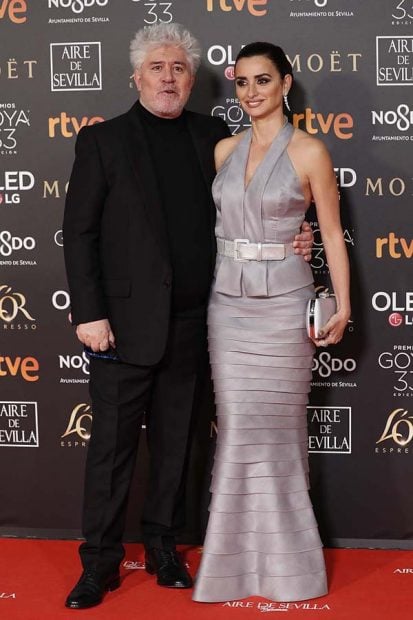 Penélope Cruz ha acudido con Pedro Almodóvar a la 33 edición de los Premios Goya