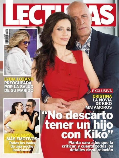 Kiko Matamoros y Cristina Pujol protagonizan la portada de la revista 'Lecturas'/ Lecturas
