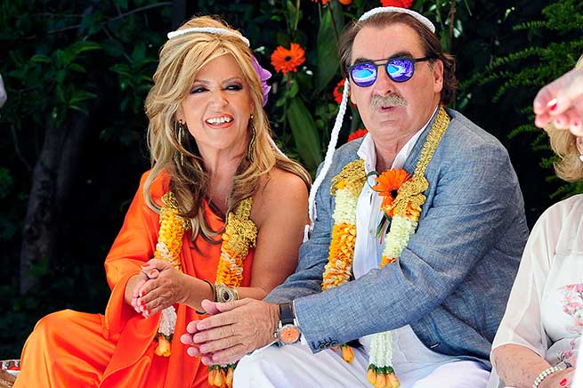 Lydia Lozano y su marido Charly 