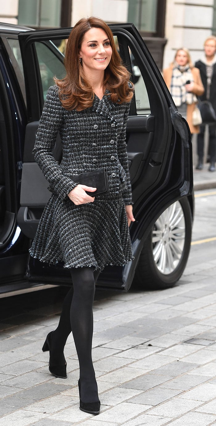 kate middleton look minifalda tweed