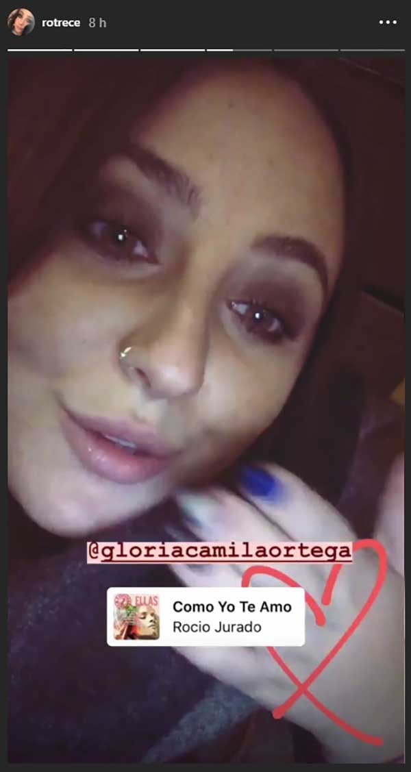 Rocío Flores a Gloria Camila Ortega