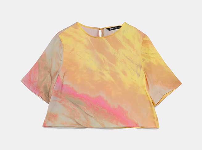 tie dye Zara