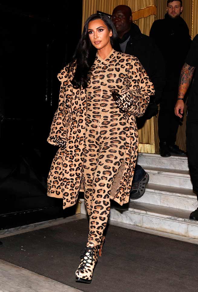 kim kardashian animal print