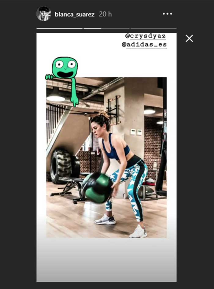 Blanca Suárez entrenamiento
