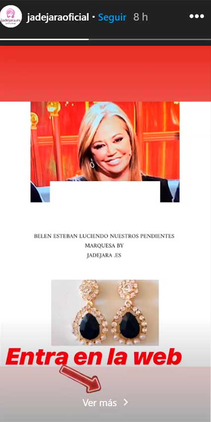 bel&eacute;n esteban pendientes jadejara