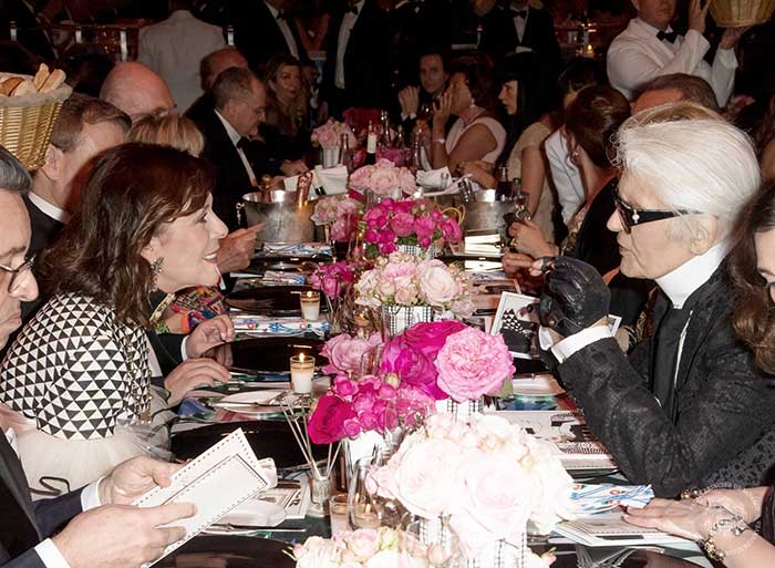 Karl Lagerfeld en el Baile de la Rosa